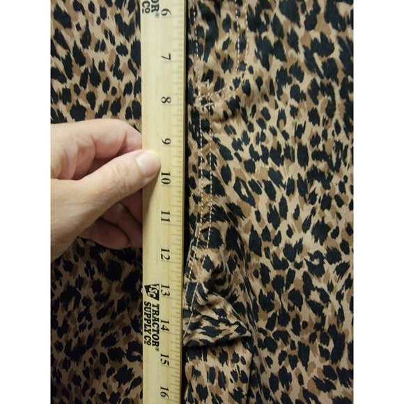 Terra‎ & Sky Core Straight Leg Demin Leopard Size 18W High Rise - Picture 5 of 10